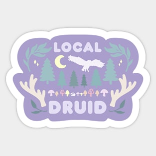 Local Druid in Pastels Sticker